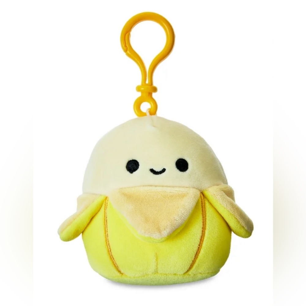 Junie the Banana Squishmallows Clip NWT